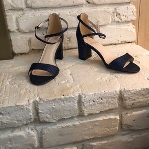 Crisscross Strap Mid-Heal Sandals